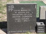 CONDON Hester nee GOUWS 1913-1970