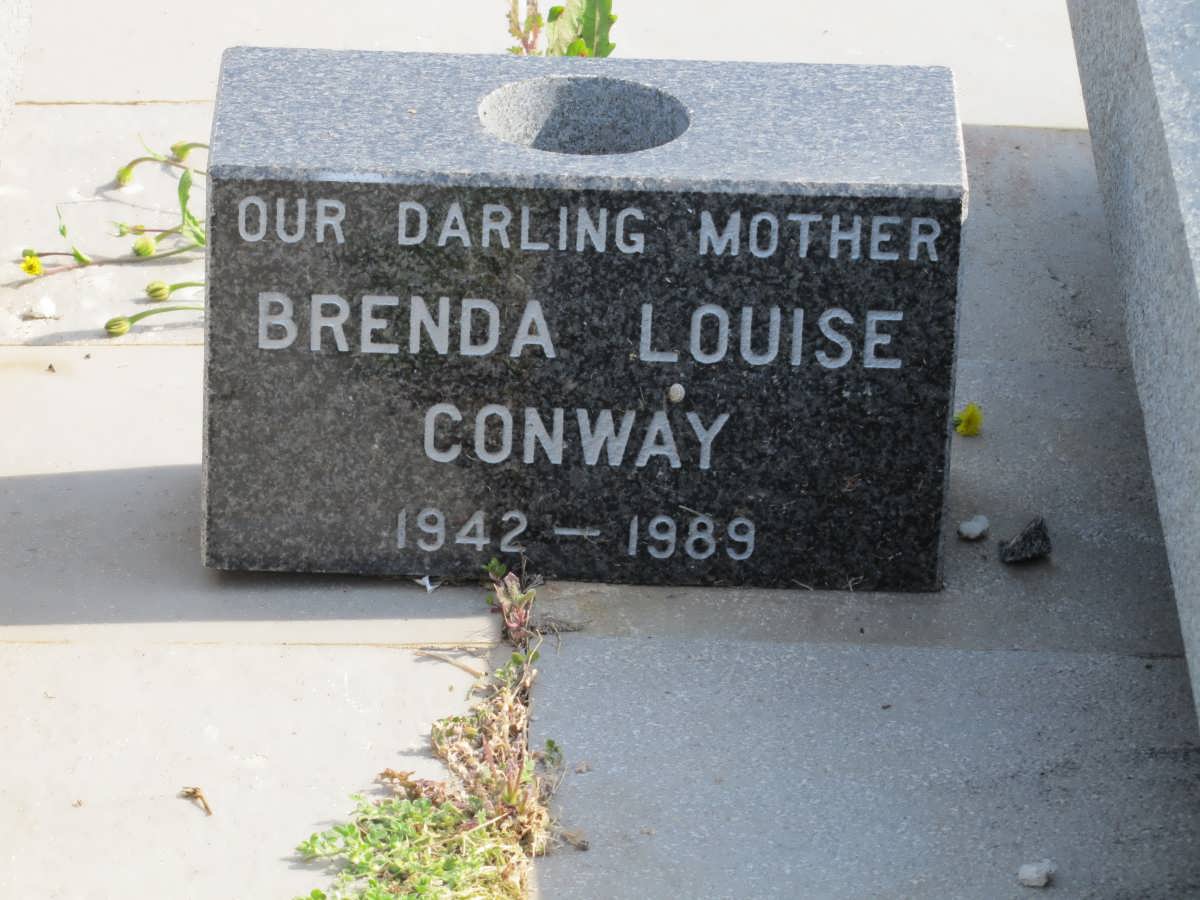 CONWAY Brenda Louisa 1942-1989