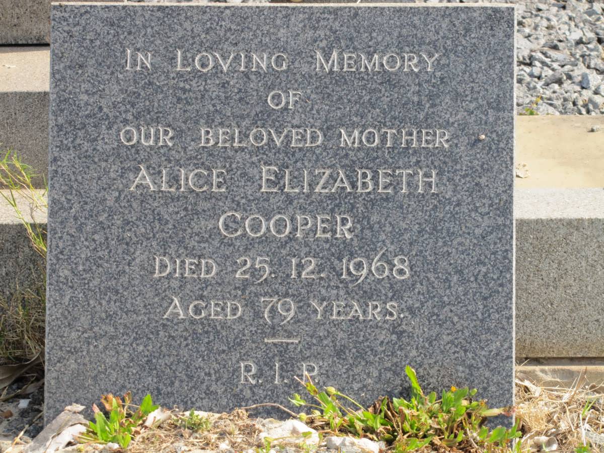 COOPER Alice Elizabeth -1968