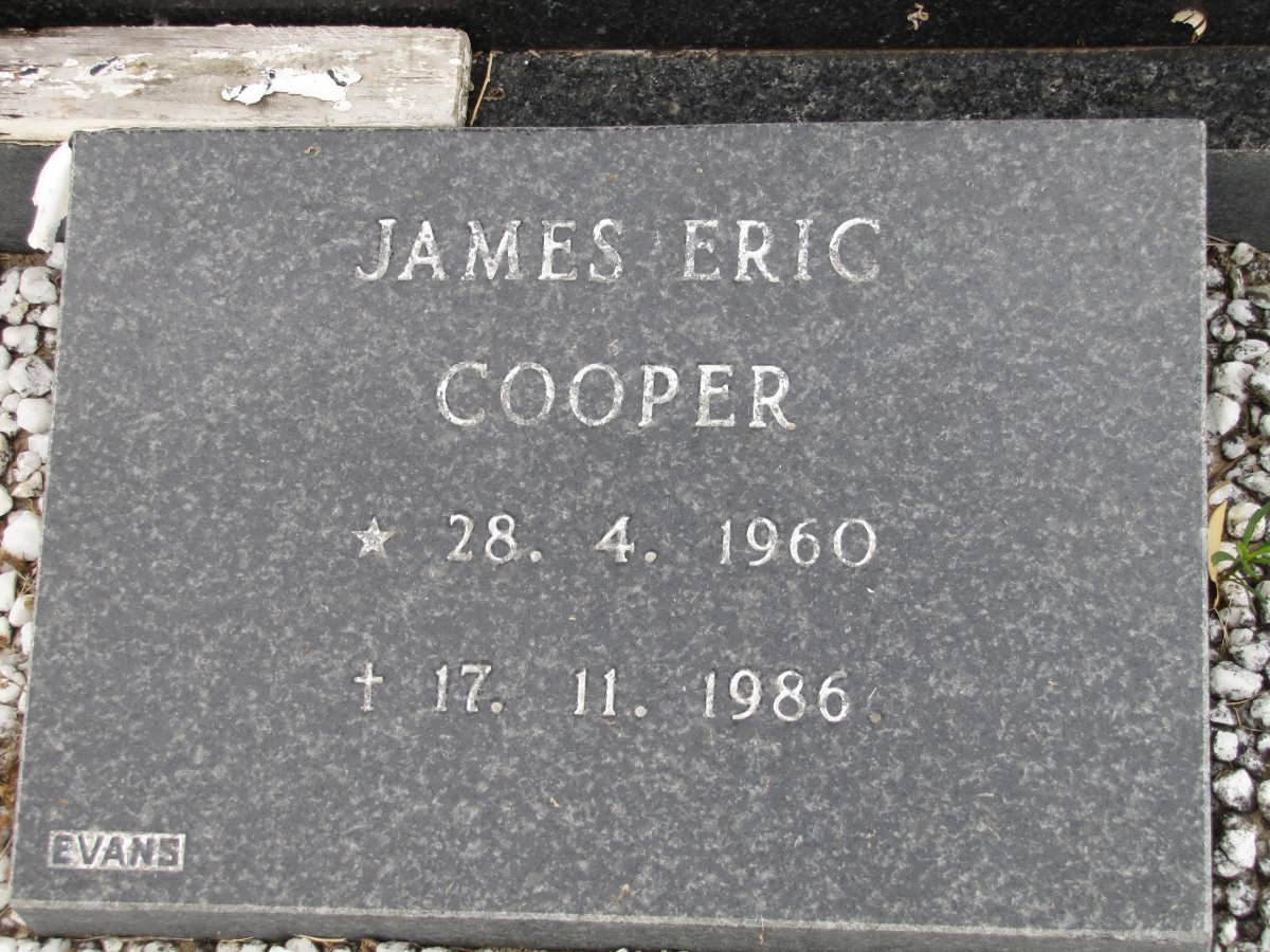 COOPER James Eric 1960-1986