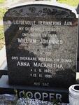 COOPER William Johannes 1915-1981 & Anna Magaretha 1921-1991