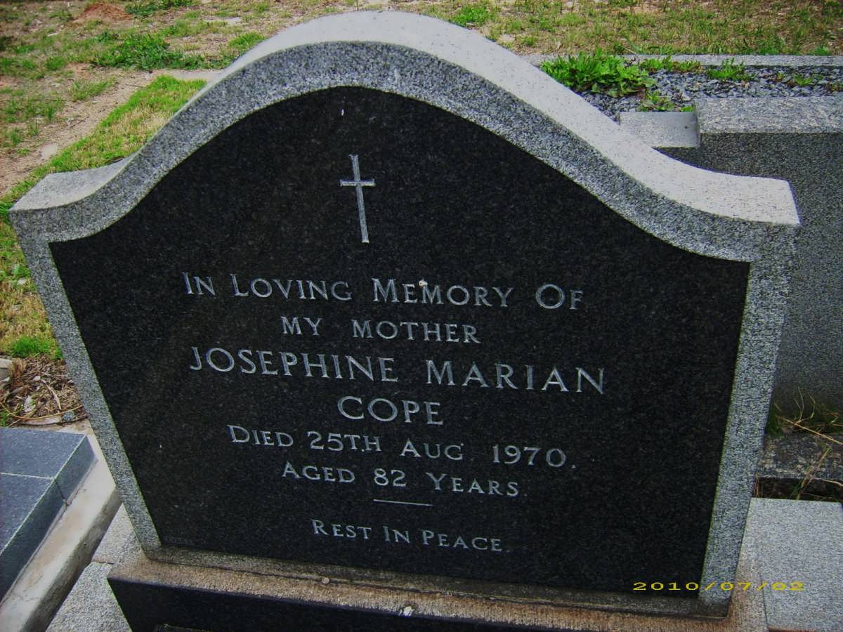 COPE Josephine Marian -1970