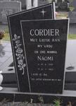 CORDIER Naomi 1955-1993