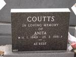 COUTTS Anita 1949-1981