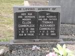 CUMBERLEGE Thomas Alexander 1910-1969 & Ellen 1910-1978