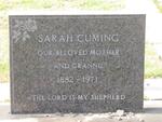 CUMING Sarah 1882-1971