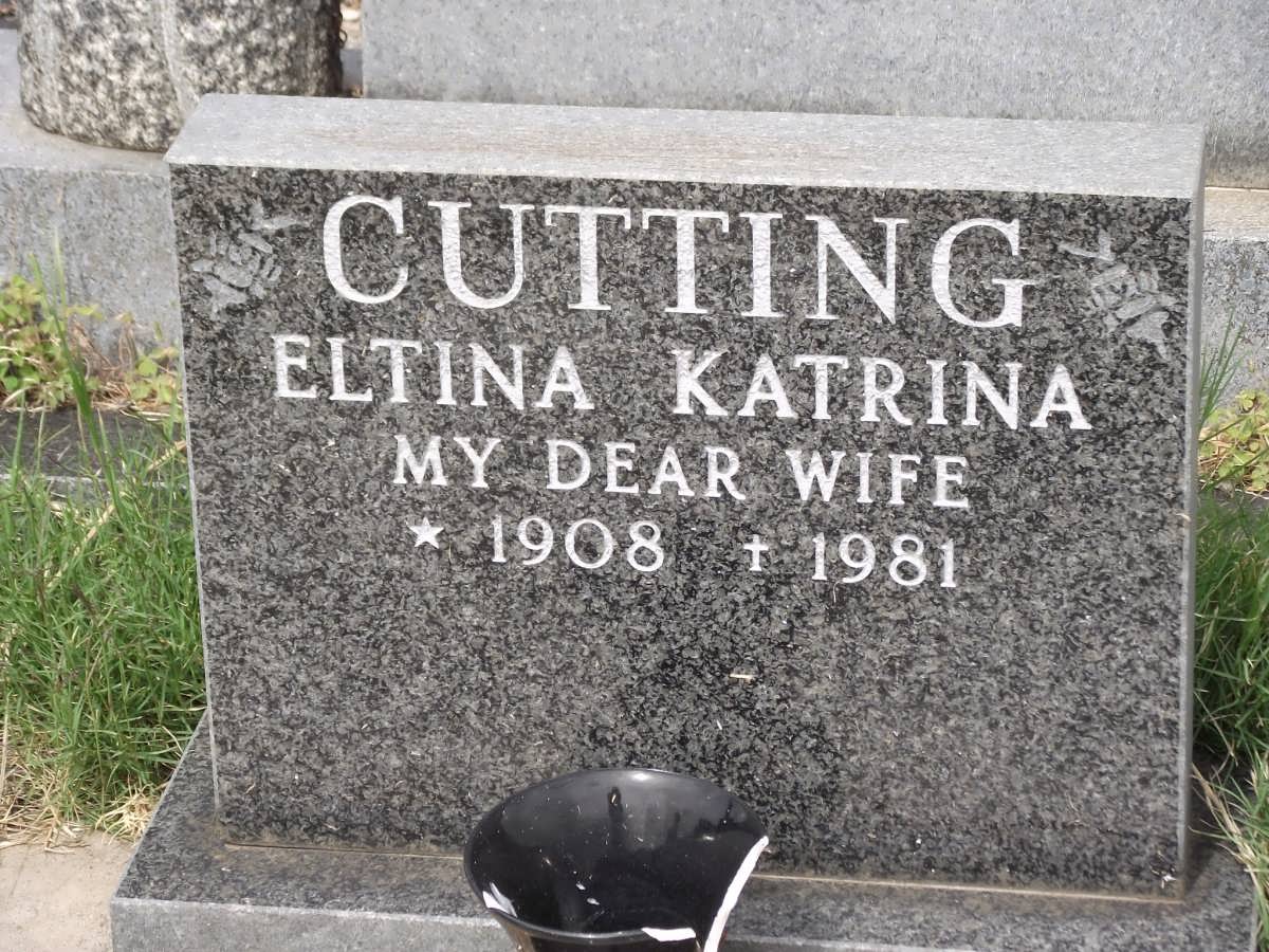 CUTTING Eltina Katrina 1908-1981