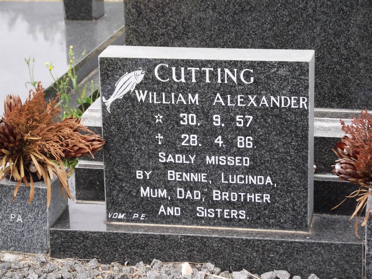 CUTTING William Alexander 1957-1986