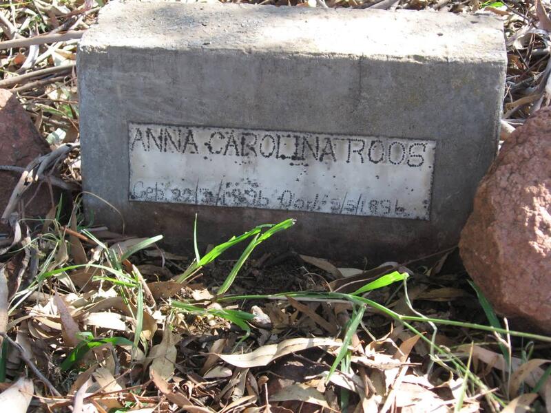 ROOS Anna Carolina 1896-1896