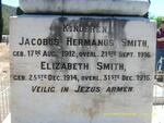 SMITH Jacobus Hermanus 1912-1916 :: SMITH Elizabeth 1914-1915
