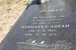 BOSMAN Hermanus Abram 1908-1978