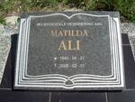 ALI Matilda 1945-2008