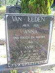 EEDEN Anna, van 1923-1977