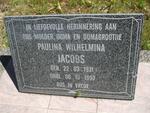 JACOBS Paulina Wilhelmina 1931-1993
