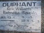 OLIPHANT Rebecca Spasie nee WILLIAMS 1922-1971