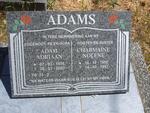 ADAMS Adam Adriaan 1935-2003 :: ADAMS Charmaine Nolene 1950-1951