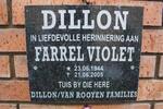DILLON Farrel Violet 1944-2005