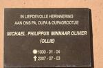 OLIVIER Michael Philippus Minaar 1930-2007