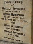 ROTHSCHILD Michaelis -1902 :: ROTHSCHILD Isidor  :: ROTHSCHILD Johannah