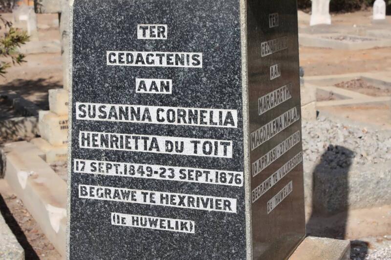 ROUX Willem Petrus 1843-1921 & Susanna Cornelia Henrietta du TOIT 1849-1876 & Margaretha Magdalena MALAN 1851-1910