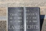 LAMBRACHTS Charl W. 1880-1963 & Hester E. 1891-1968