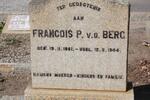 BERG Francois P., v.d. 1861-1944
