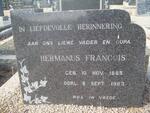 ?  Hermanus Francois 1885-1963
