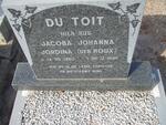 TOIT Jacoba Johanna Jordina, du nee ROUX 1903-1995 
