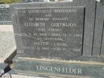 LINGENFELDER Pieter Charl 1895-1968 & Elizabeth Gertruida CARSE 1901-1960