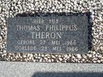 THERON Thomas Philippus 1966-1966
