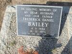 BAILEY Frederick Daniel 1884-1954