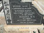 FAURE Daniel Elisa 1877-1952 & Susanna M.G. v.d. MERWE 1884-1966