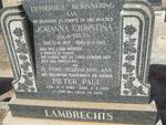 LAMBRECHTS Pieter Paul 1896-1966 & Johanna Christina de BRUYN 1897-1949
