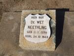 NEETHLING De Wet 1938-1945