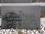 DALTON John Gericke 1899-1970