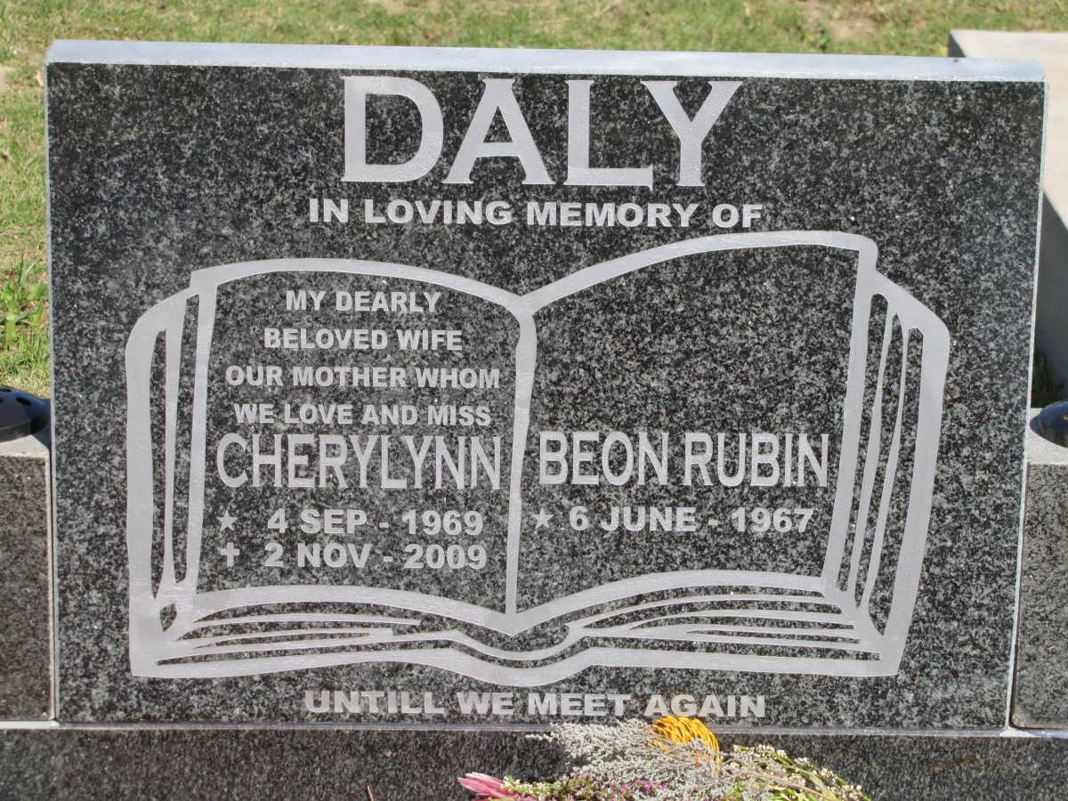 DALY  Beon Rubin 1967- & Cherylynn 1969-2009