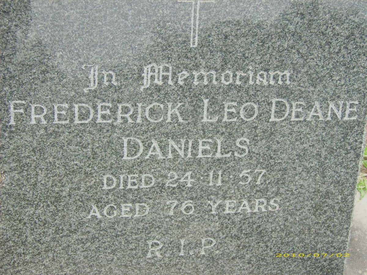 DANIELS Frederick Leo Deane -1957