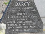 DARCY John Joseph 1917-1988 & Noreen 1922-2000