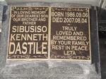 DASTILE Sibusiso Kenneth 1986-2007