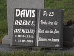 DAVIS Dalene E. nee MULLER 1942-2001