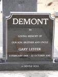 DEMONT Gary Lester 1968-2010