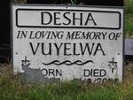 DESHA Vuyelwa 1978-2002
