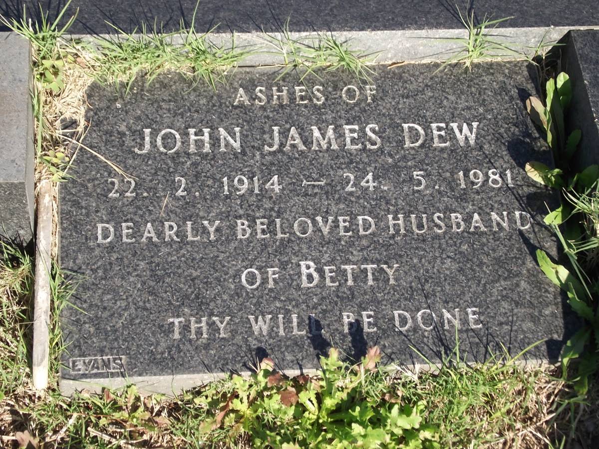 DEW John James 1914-1981