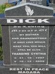 DICK Thandiwe Cynthia 1957-2009