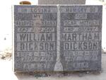 DICKSON William -1960 & Martha M. -1974