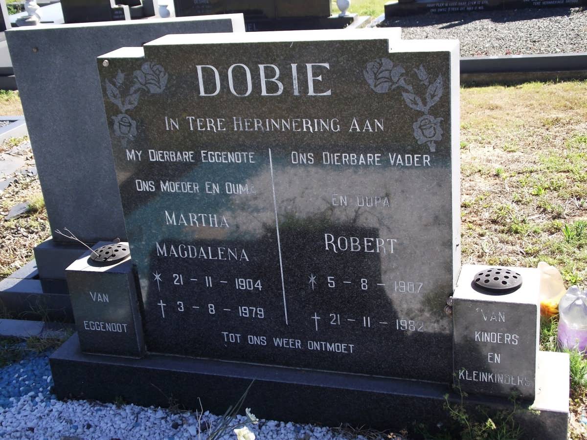 DOBIE Robert 1907-1982 & Martha Magdalena 1904-1979