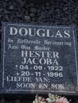 DOUGLAS Hester Jacoba 1922-1996