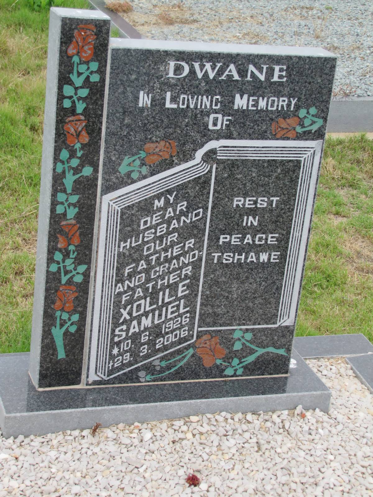 DWANE Xolile Samuel 1926-2006