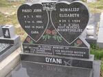 DYANI Pikiso John 1920-1998 & Nomalizo Elizabeth 1934-2003