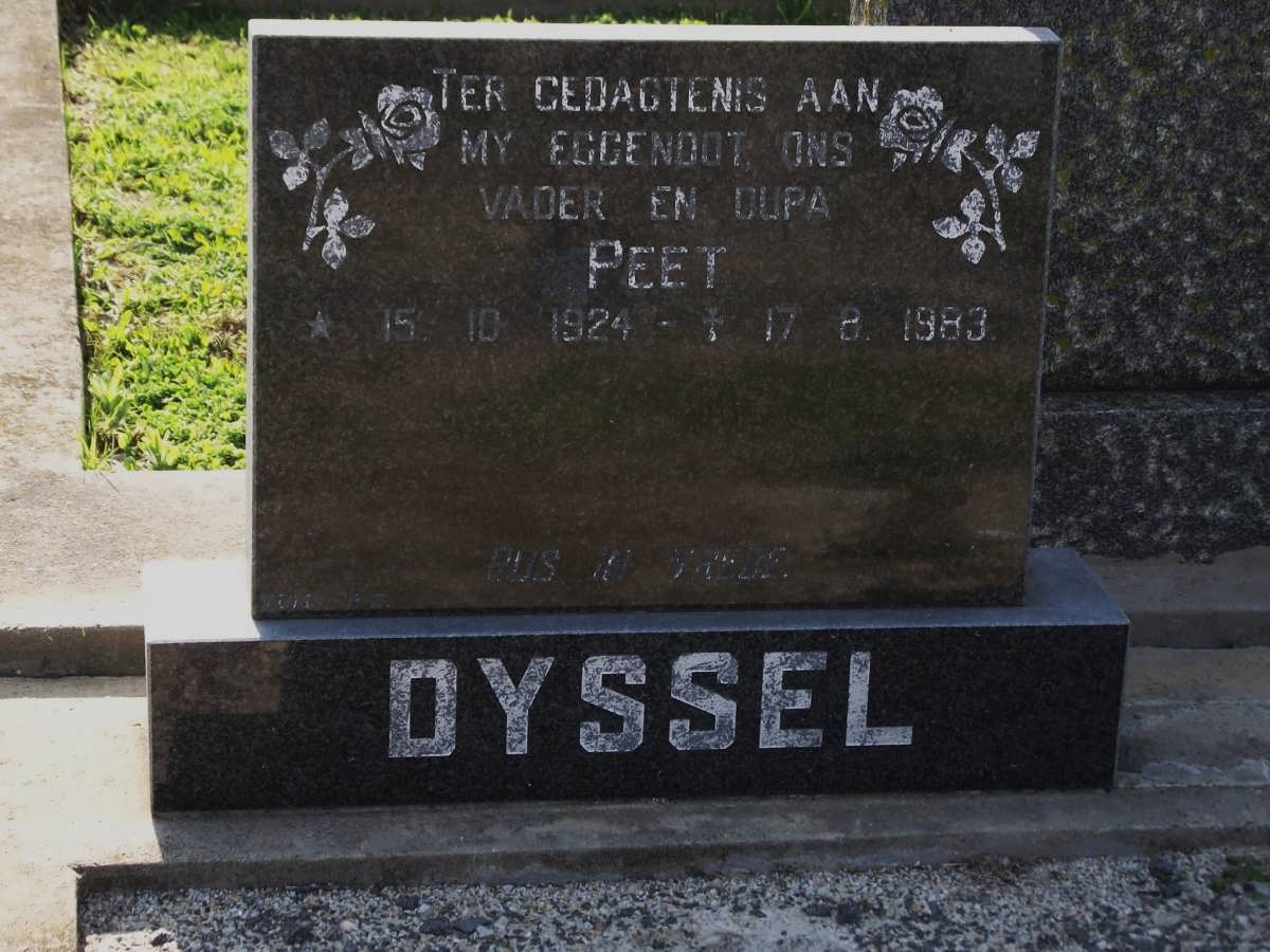 DYSSEL Peet 1924-1983
